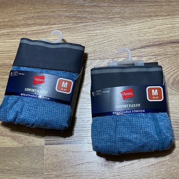 Bundle of 5 Hanes Boxer Briefs/trunks size M (A38) #L10 - Picture 7 of 7